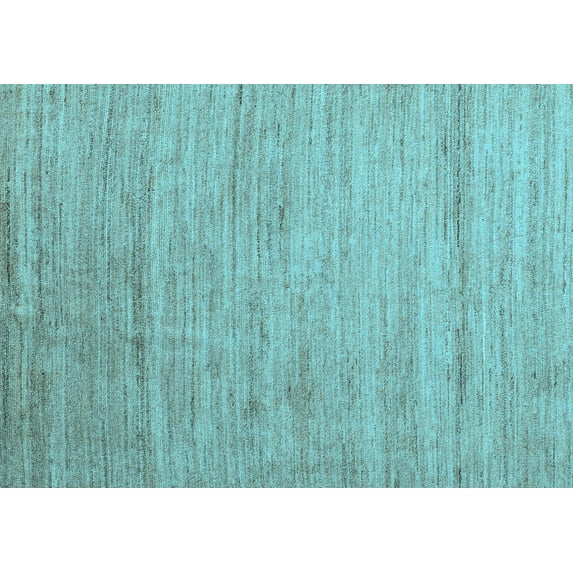 Ahgly Company Indoor Rectangle Abstract Light Blue Modern Area Rugs, 2' x 3'