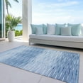 thumbnail image 6 of Addison Rugs Chantille Indoor/Outdoor Transitional Lines Blue Washable Rectangle Rug, 2'6" x 3'10", 6 of 6