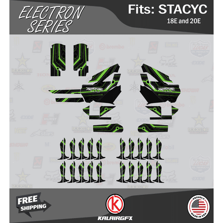 Kalair GFX Graphics Kit for Stacyc 18E 20E Electric Bike (All Years) Electron Series Kalair GFX Graphics Kit for Stacyc 18E 20E Electric Bike (All Years) Electron Series