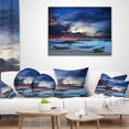 thumbnail image 3 of Designart Colorful Traditional Asian Boats - Landscape Printed Throw Pillow - 16x16, 3 of 4
