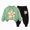 G252-Green, variant on HFHAPW Kids Girl Clothes Long Sleeve Sweatshirt Pullover Tops Joggers Pants 2Pcs Fall and Winter Outfit Set,3-4 Y