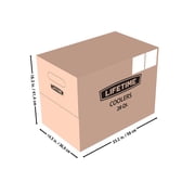 Lifetime 28 qt Bear-Resistant Camping Cooler, Premium High Performance, Ice Retention, Hard Cooler, 20 Can Capacity, Boulder Gray (91289)