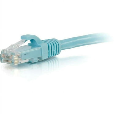 C2G 12ft Cat6a Snagless Unshielded (UTP) Network Patch Ethernet Cable-Aqua - patch cable - 12 ft - aqua