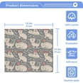 thumbnail image 5 of SKYSONIC Cat Cotton Washcloths Set of 2, Highly Absorbent Soft Fingertip Towel for Bathroom, Gym, Hotel and Spa, 12 x 12 Inch, 5 of 7