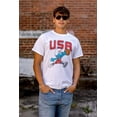 thumbnail image 4 of The Smurfs Basketball Player Team USA Men's Graphic T Shirt Tees Brisco Brands S, 4 of 5