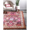 thumbnail image 2 of Unique Loom Medici Tapis Floral Bohème 10' 6 x 16' 5 Rectangle Multi/Fuchsia, 2 of 2