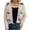Beige, variant on Women's Fuzzy V Neck Cardigan Long Sleeve Floral Button Down Front Sweater Blue M