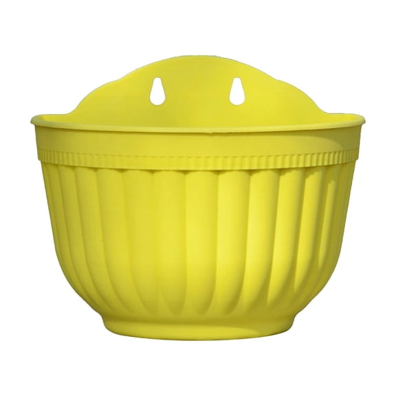 Leodye 1PCS Wall Mounted Indoor Outdoor Planters with Drainage Holes, Hanging Flower Pot, Ideal for Balcony Terrace Patio and Greenery Home Decoration -8.26x6.69x4.72in