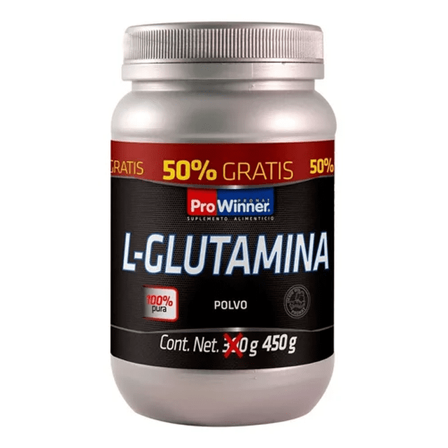 Suplemento L- Glutamina Polvo Sabor Natural (300 Gr + 50% Extra) Pronat PW-498