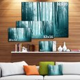 thumbnail image 3 of Turquoise Forêt Magique Colorée - Art Moderne sur Toile, 3 of 4