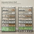 thumbnail image 4 of Shoe Rack for Closet, Metal Shoe Organizer, 8 Tier Garage Shoe Rack Max Holds 40 Pairs,Shoe Storage Shelf,Entryway, Black, 4 of 4