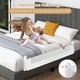 thumbnail image 4 of Foldable safety gate for children's beds with adjustable straps 150x40.5x42 cm white, baby safety., 4 of 5