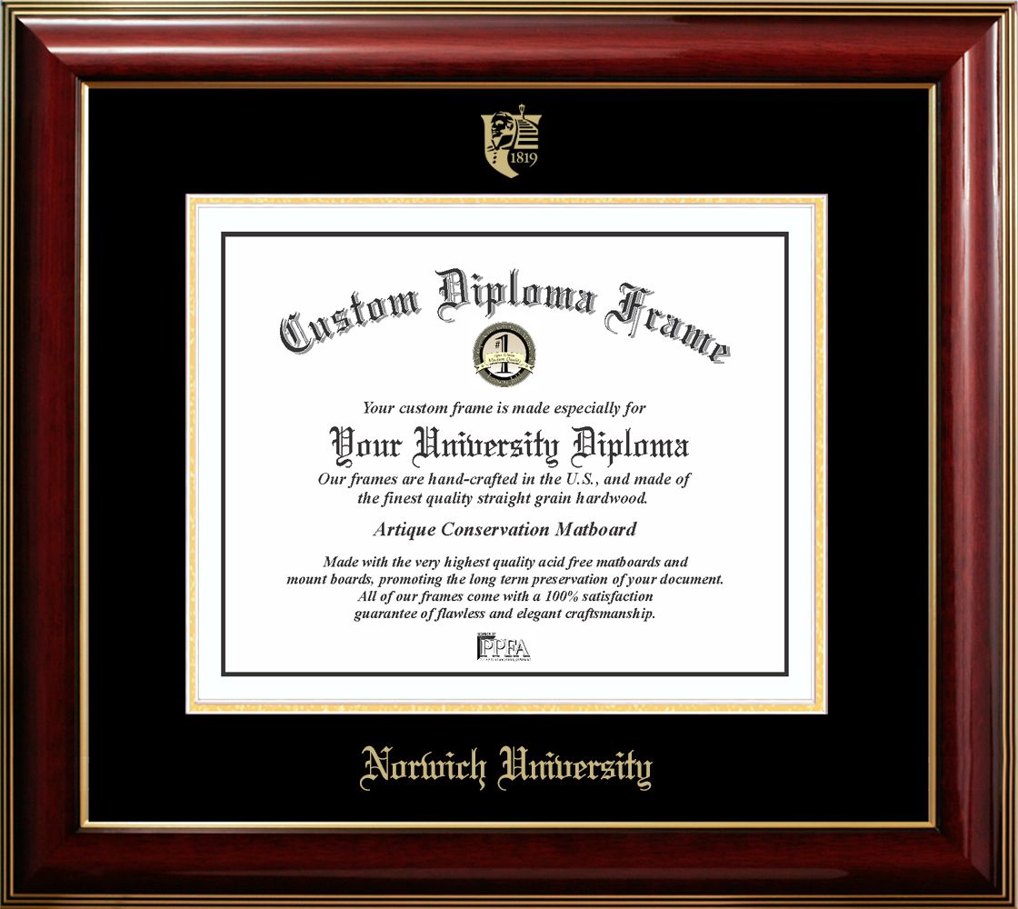 Norwich University Classic Diploma Frame