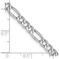 thumbnail image 5 of 14K White Gold Wg 4.4mm Semi-Solid Figaro Chain (16 X 4.4) Made In South Africa bc91-16, 5 of 5