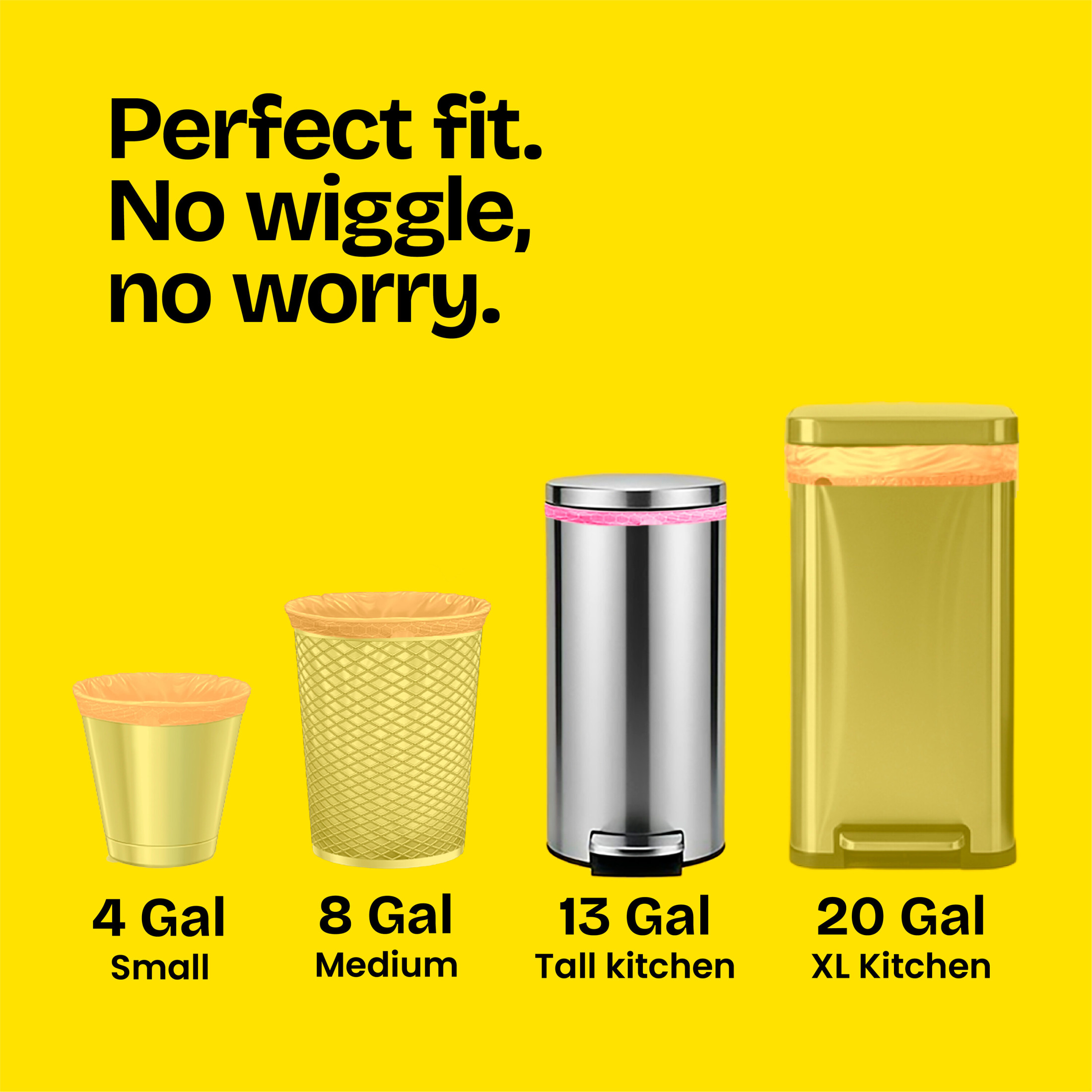 Glad ForceFlex 13-Gallon Drawstring Kitchen Trash Bags, 120 Count photo 5