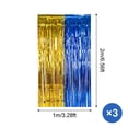 thumbnail image 2 of 3PCS Blue and Gold Tassel Garland - 3.28x6.56 Ft Graduation Ceremony Backdrop, Class of 2026 Photo Booth Props for School Decor & Party Decorations, 2 of 5