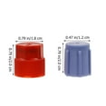 thumbnail image 4 of KAKOWELY 1 Ensemble Capuchon de Port de Charge pour Système de Climatisation, Couvercle de Port de Charge de Réfrigérant de Réparation, 0,79"X 0,71"X 0,71 Pouces, 4 of 5