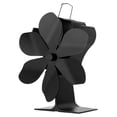 thumbnail image 3 of TFixol 6-Blade Silent Black Fireplace Fan with Overheat Protection, High-Temp Resistant Aluminum Design, Efficient Heat Distribution, 1400 RPM, ≤24dB Noise, 50°C~350°C Operating Range, 3 of 6