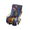 thumbnail image 4 of Union Jack Soft Flannel Fleece Throw Blanket, Union Jack Flagon Pole and Big Ben Taxi Cab Urban Modern Countrys Image, Cozy Plush for Indoor and Outdoor Use, 70" x 90", Multicolor, by Ambesonne, 4 of 6