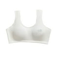 thumbnail image 2 of Wyobmus Training Bras for Girls 6-14Y Sports Seamless Bra Comfy Inner Mesh Breathable Crop Cami Tank Top D-White*, 2 of 3