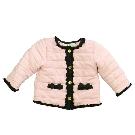 

Pre-owned Little Me Girls Pink | Black Jacket size: 24 Months