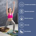 thumbnail image 2 of Coconut Jujube Tree Yoga Mat Towel with Storage Bag, 72.8"x26.8" - Suitable for Yoga, Pilates, Fitness, Gym Towel, and More, 2 of 6