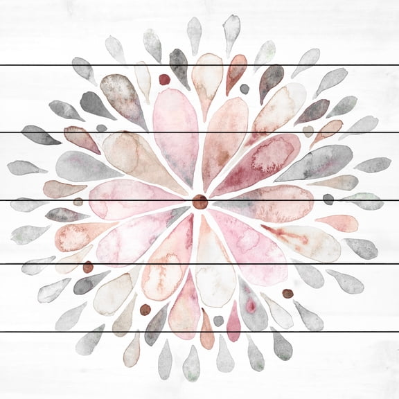 Marmont Hill Fading Flower White Wood Wall Art