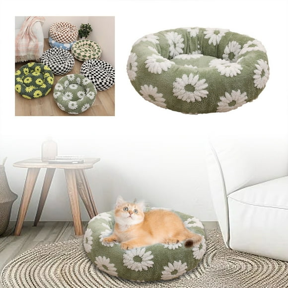 Dog Bed Cat Bed Round All Season Warm Comfortable Pet Sleeping Resting Bed Soft Home Indoor Outdoor Use