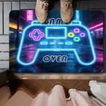 thumbnail image 4 of Gaming Controller Area Rug Soft Flannel Carpet for Bedroom and Game Room Stain- Floor Mat for Streamers and Home Entertainment, 4 of 7