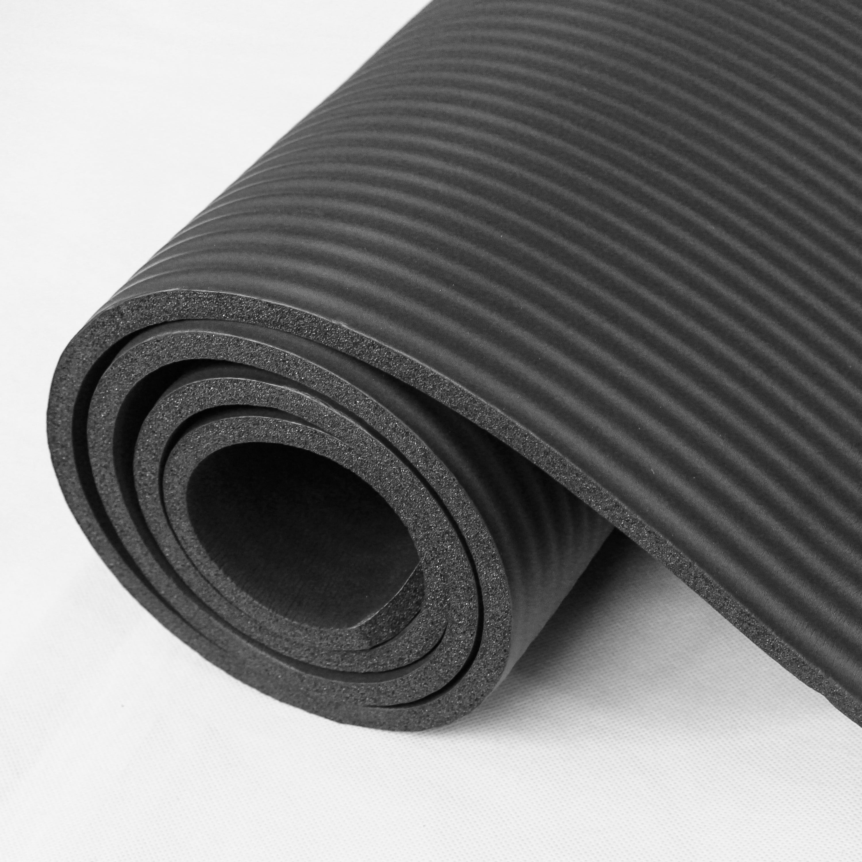YUREN Exercise Mat 78x51 Extra Wide Large Yoga Mat Thick 10mm, Workout  Navy