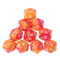 thumbnail image 4 of 10pcs / Set Dados De 20 Caras D20 Para TRPG Game Orange Red Sunnimix Dados poliédricos, 4 of 7