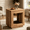 Woodtone, variant on Fnova End Table Farmhouse Square Side Table with Storage, Wooden Sofa Table with Central Hollow Design, Modern Bedside Table, Easy Assembly, for Living Room, Bedroom, Nightstand, Woodtone