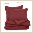 thumbnail image 5 of Vellux Moab Textured Comforter Set, King, Berry, 5 of 7
