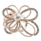thumbnail image 2 of Broche de bufanda de flor de Perla de Imitación Fernando Dorado, 2 of 8