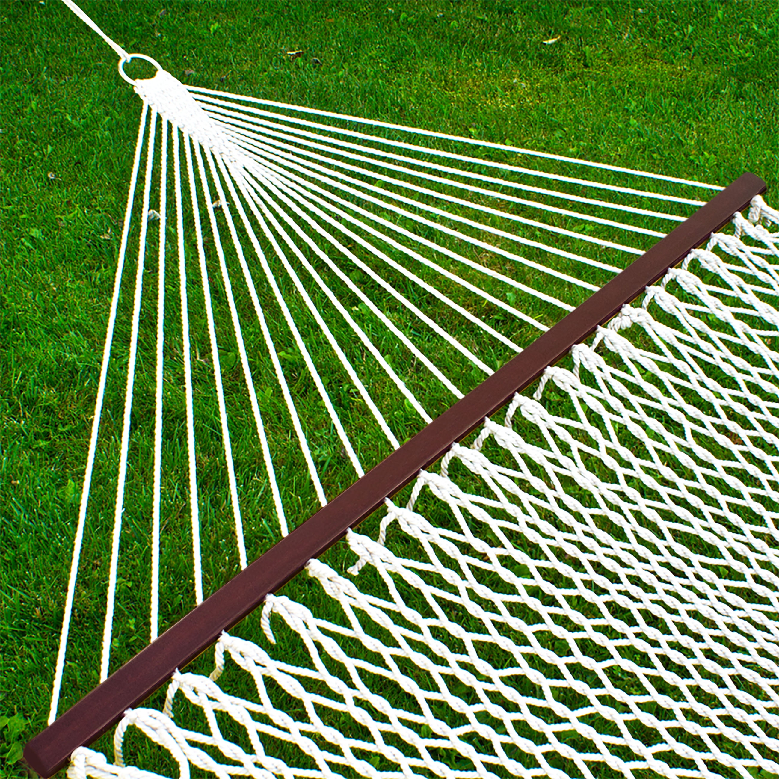 Best Choice Products Woven Cotton Rope Double Hammock w Wood Spreader and Carrying Case... by