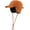Brown, variant on Waterproof Men's Winter Hats with Visor Warm Fleece Lined Baseball Cap Earflaps Trooper Trapper Hat for Men