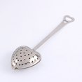 thumbnail image 1 of 5Pcs Cuchara de Filtro Infusor de Té 14cm Largo Apretón Asa Acero Inoxidable Forma de Corazón Colador de Malla Bola Coladores de Té Spptty cocina, 1 of 6