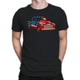thumbnail image 2 of Patriotic Vintage Truck Graphic Men's T-shirt, 2 of 3