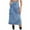 Blue, variant on Mrat Casual Mini Skirt Women's Spring Summer Denim Dress Pocket Skirt Casual Mid-Length Skirt Elegant Skirt S-131 Blue XXL