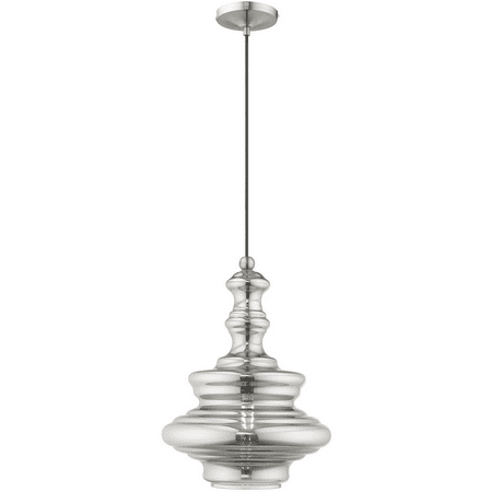 

Brushed Nickel Tone Finish Mini Pendants Glass Material Medium 19 Long 1 Light Fixture