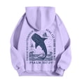 thumbnail image 6 of SONXAHE Shark Print Zip Up Hoodie Womens Oversized Long Sleeve Pocket Jacket Casual Outerwear, 6 of 6