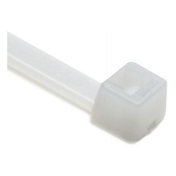 HellermannTyton Polypropylene Cable Tie, 8" Long, 25lb Tensile Strength, Natural, 100/Pkg T50R9PPC2