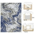 thumbnail image 3 of SIXHOME 5'x7' Area Rugs for Living Room Marble Swirl Abstract Rug Ultra Soft Washable Rugs for Bedroom Anti Slip Durable Carpet Home Decor for Dining Room Blue, 3 of 6