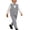 Gray, variant on 3 Piece Boys' Formal Vest Suit Sets, Summer Outfits for Boys, Collared Shirt with Trousers, Hat Set, Size 1-8 Years
