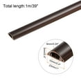 thumbnail image 2 of Unique Bargains Wall Cable Raceway Cord Cover Cord Hider Channel Self-Adhesive for TV Wire Black Brown 39"x1"x0.4", 2 of 6