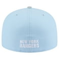 thumbnail image 4 of Men's New Era  Light Blue/Gray New York Rangers Color Pack 2-Tone 59FIFTY Fitted Hat, 4 of 5