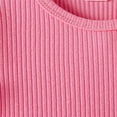 thumbnail image 6 of XEGLSBU Dresses for Girls 5-6 Elegant Floral Ruffle Baby Girl Dress with 3D Bowknot and Sleeves for Toddler Party Outfit Hot Pink Size 6-7 Years, 6 of 9
