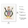 thumbnail image 2 of Fashion Magazine - October 2 1909 - Woman in Wreath - Vintage Magazine Cover by Gayle Porter Hoskins - Fine Art Rolled Canvas Print 11in x 14in, 2 of 4