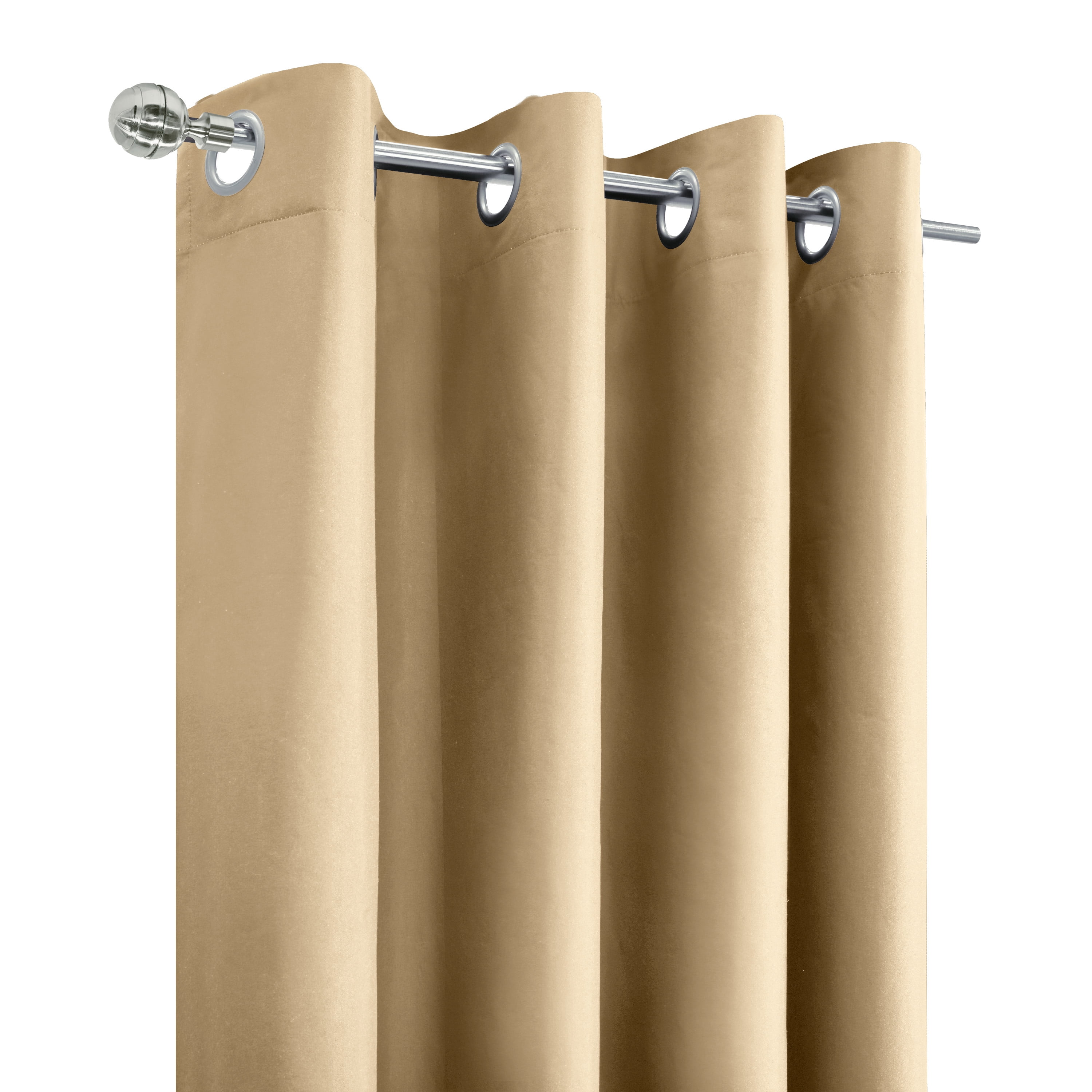 Loft Living Augustow Blackout Grommet Indoor Curtain 52 x 95 in Taupe