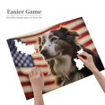 thumbnail image 2 of 500-Piece Wooden Jigsaw Puzzle for Adults - Dog American Flag Patriotism , Fun & Relaxing Interlocking No-Dust Puzzle for Family, Home Decor & Holiday Gifts, 2 of 7